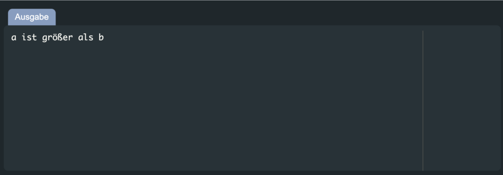 Wir nutzen das Java if in Kombination mit System out println, um zwei Werte miteinander zu vergleichen!