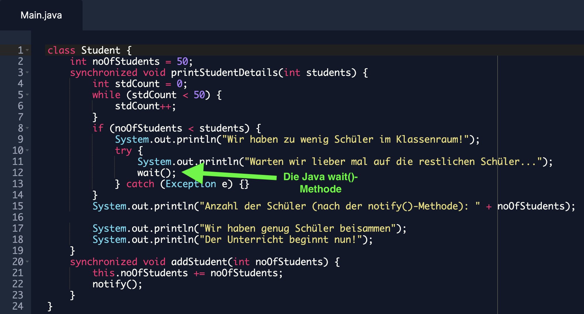 Java wait(): So verwendest du die Java wait Methode! [2022]