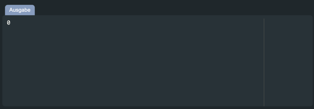 Das Python Integer Objekt (engl. Integer Object) wird in diesem Beispiel (engl. Example), verwendet um eine ganzzahlige Division durchzuführen!