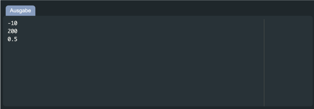 Der Integer-Wert (engl. Integer Value) kann verwendet werden, um verschiedenste mathematische Operationen durchzuführen!